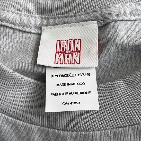 Marvel Comics Iron Man 2 Graphic Tee t-shirt Top Shirt Short Sleeve 100% Cotton - Picture 7 of 10